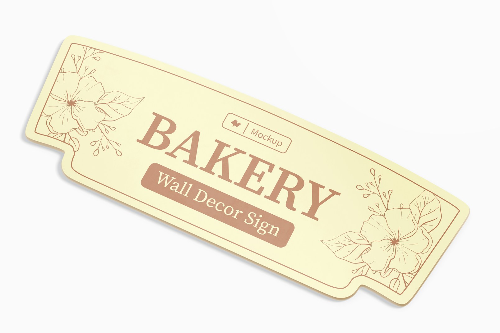 Maqueta de Letrero Decorativo para Panadería, Vista Superior