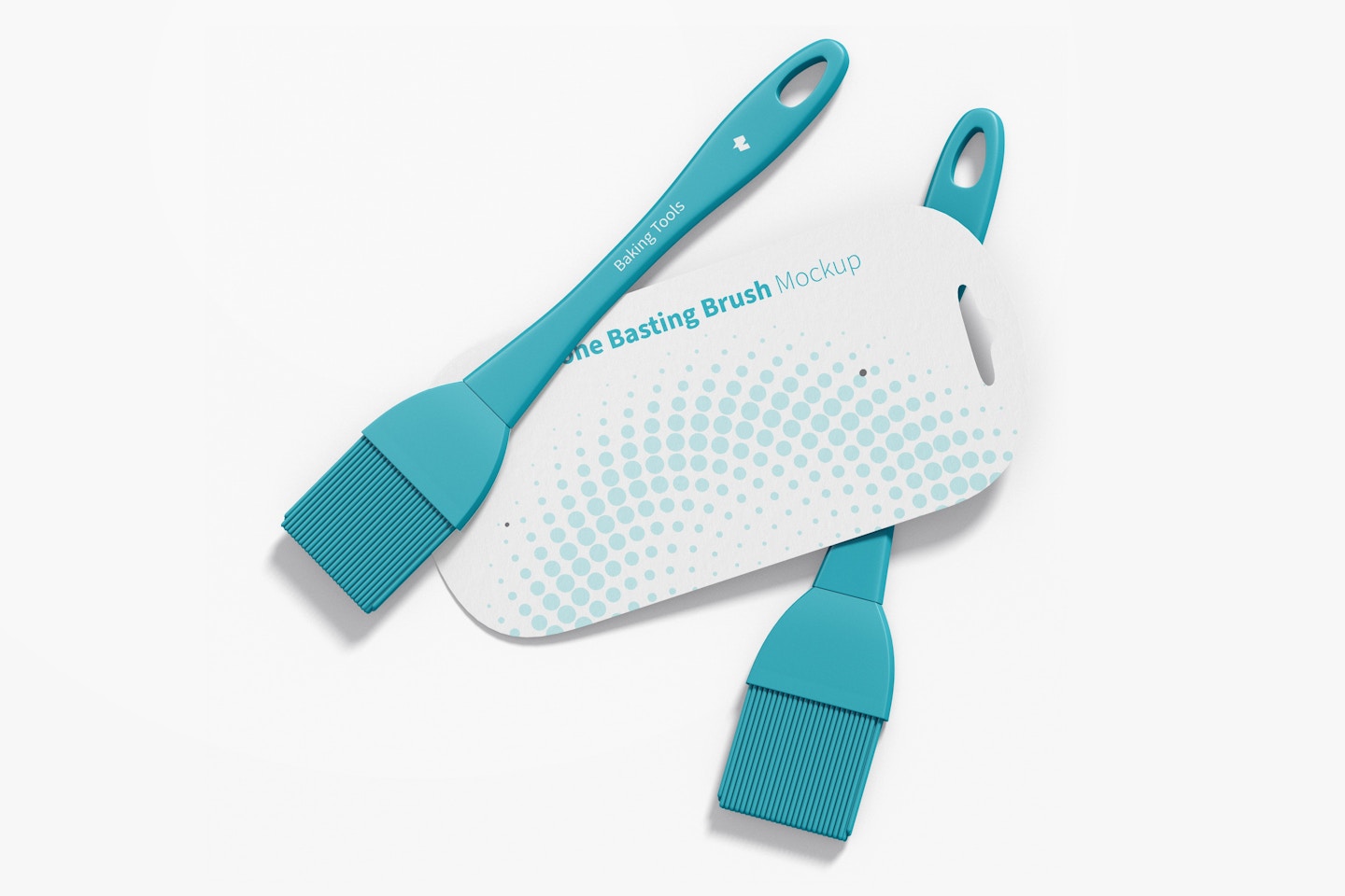 Silicone Basting Brushes Mockup, Perspective View