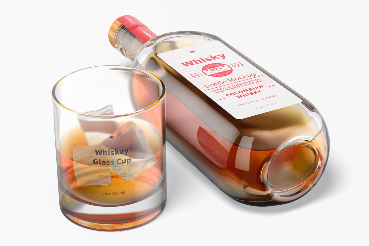 11 oz Whiskey Glass Cup Mockup