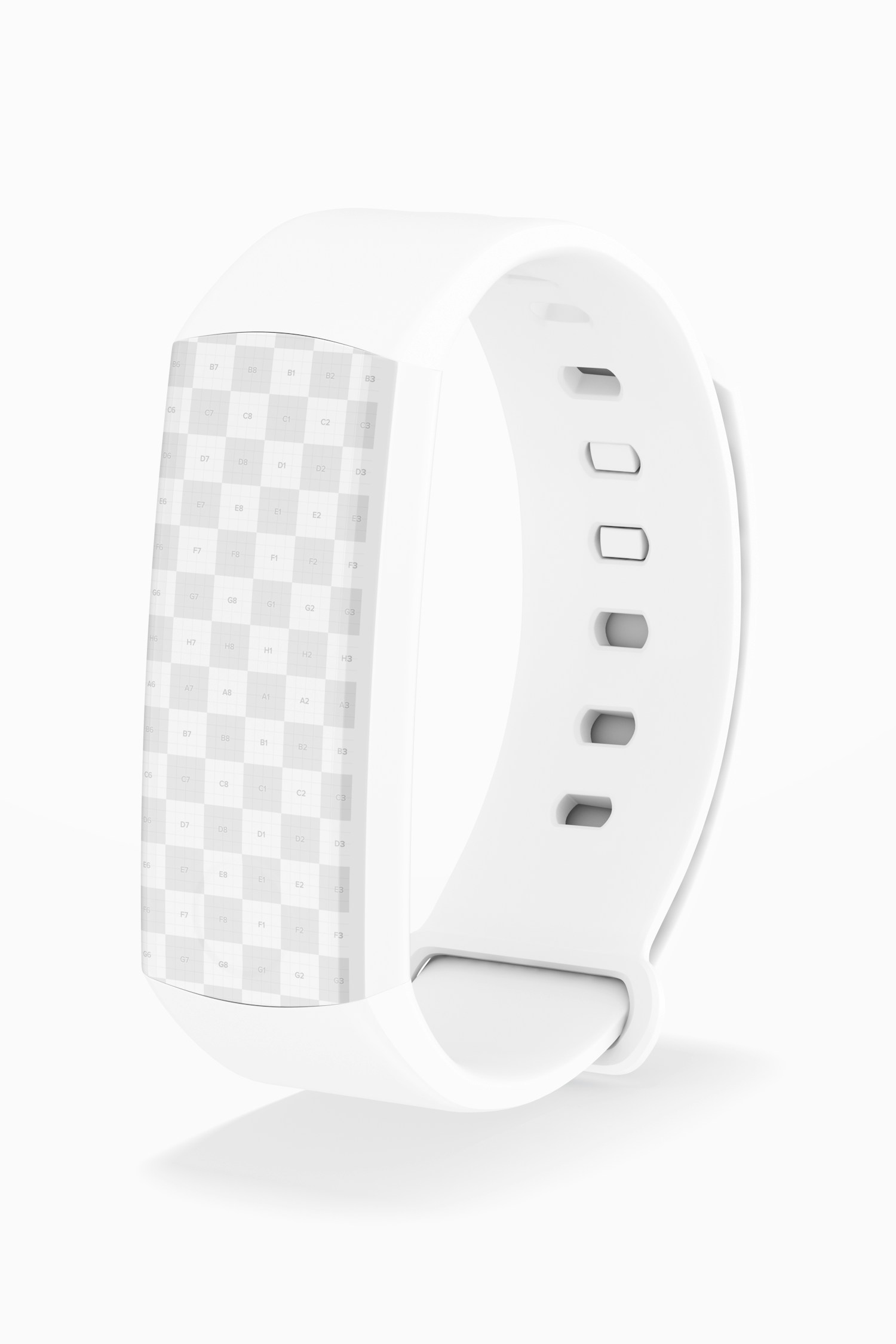 Huawei Fit Honor Band 3 Smart Watch Mockup, Perspective View