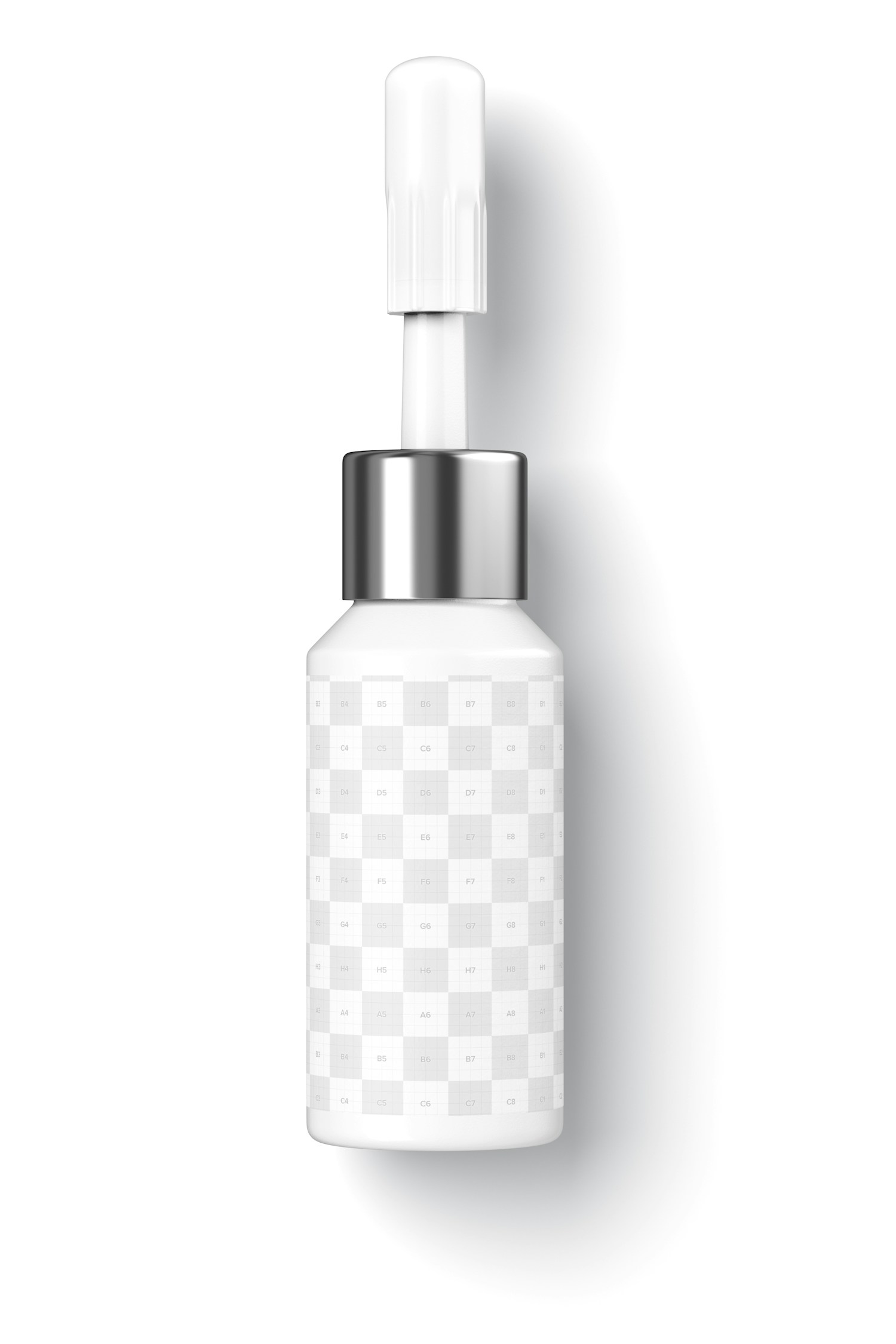 Cosmetic Micro Pigment Tattoo Bottle Mockup, Top View