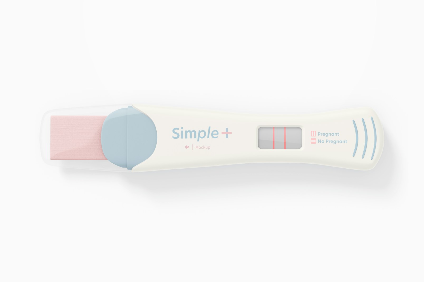 Maqueta de Prueba Digital de Embarazo, Vista Superior