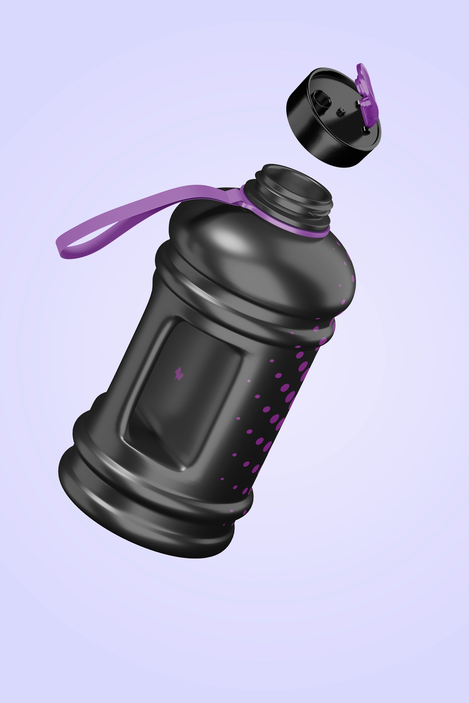 2.2 L Water Bottle Mockup, Floating 2.2 L Water Bottle Mockup, Floating