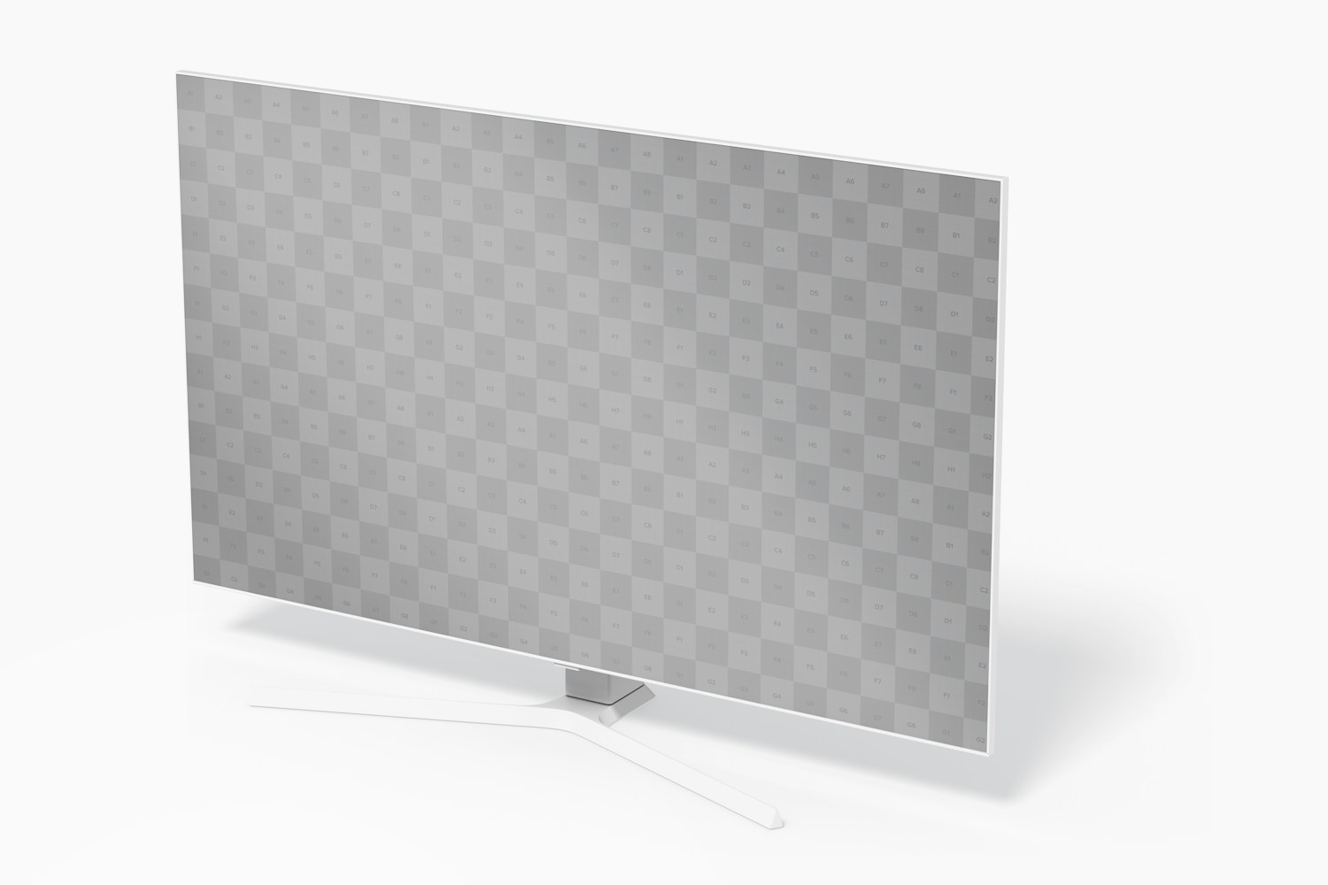 Tv 50" Mockup, Right View