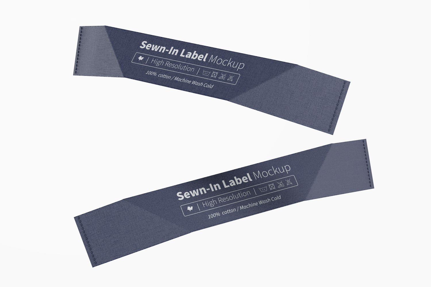 Sewn-In Labels Mockup, Floating