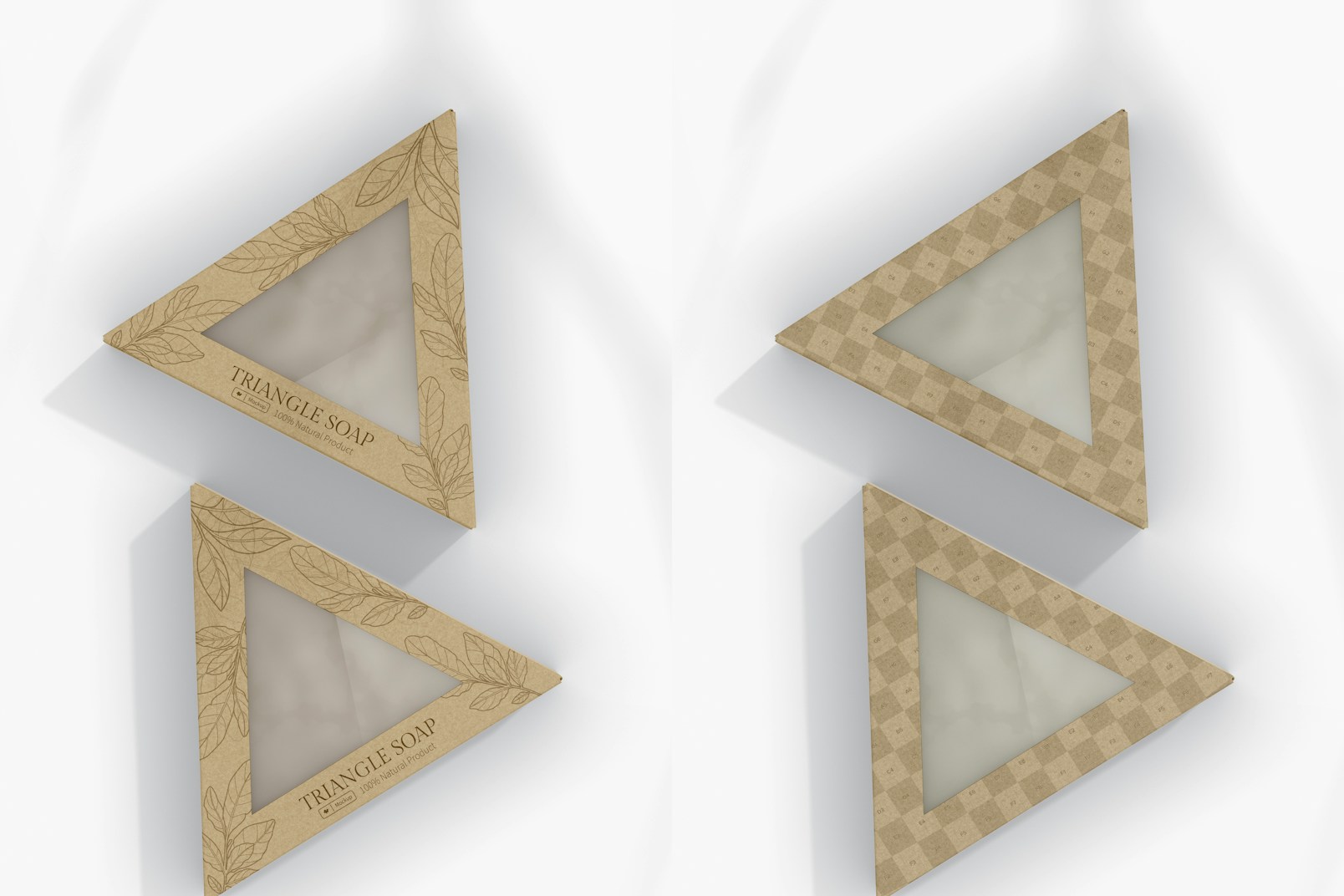 Triangle Soap Mockup, Top View