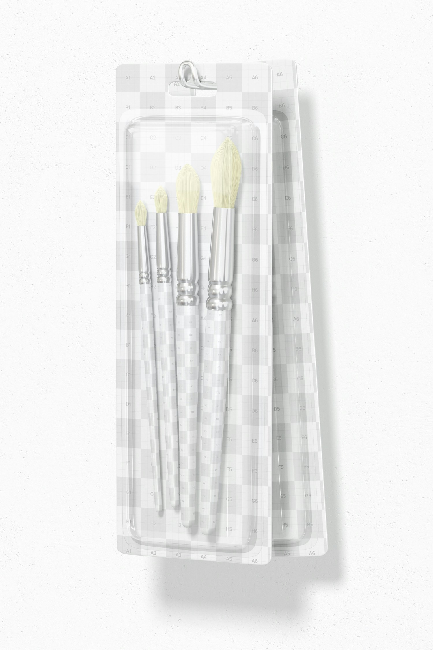 Paint Brush Set Mockup, Hanging Paint Brush Set Mockup, Hanging
