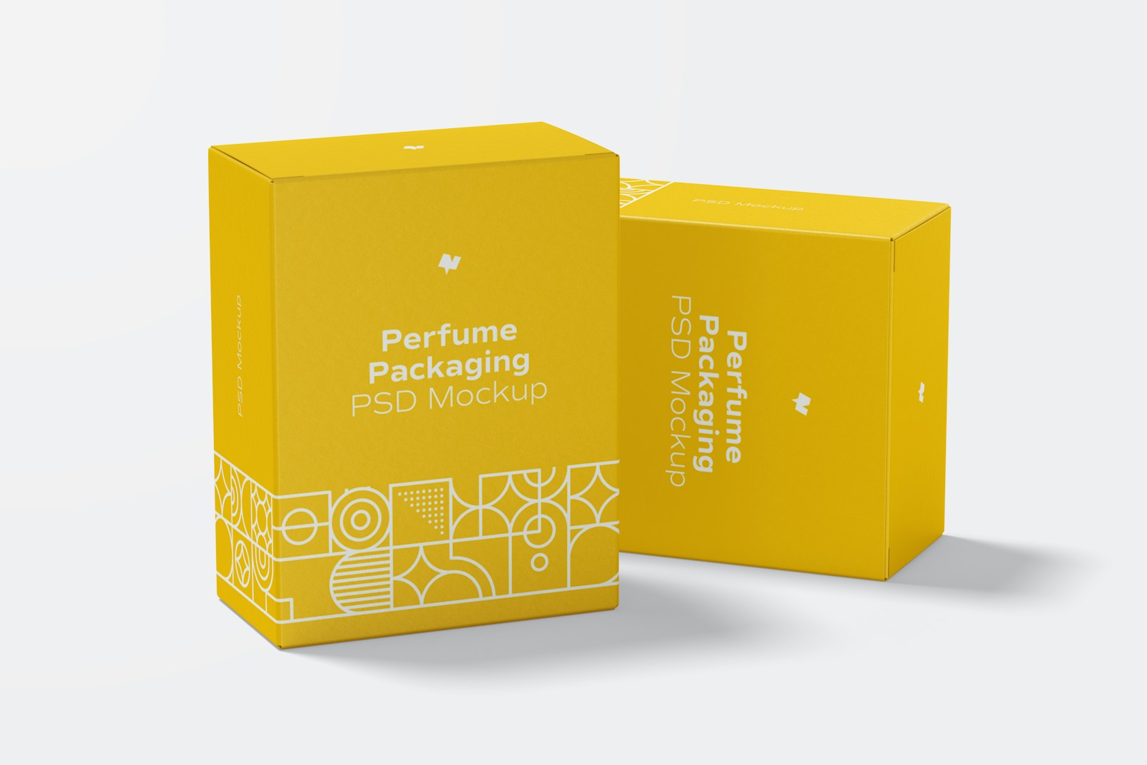 Perfume Packaging Mockup, Front View