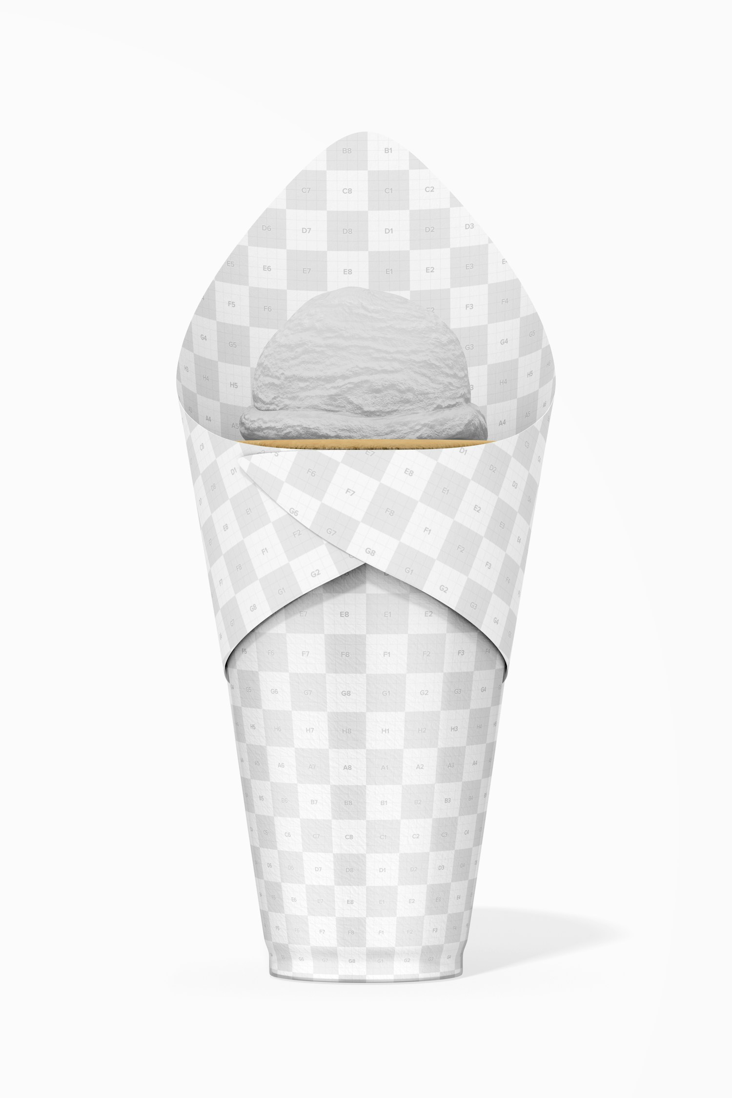 Cup for Ice Cream Mockup, Front View