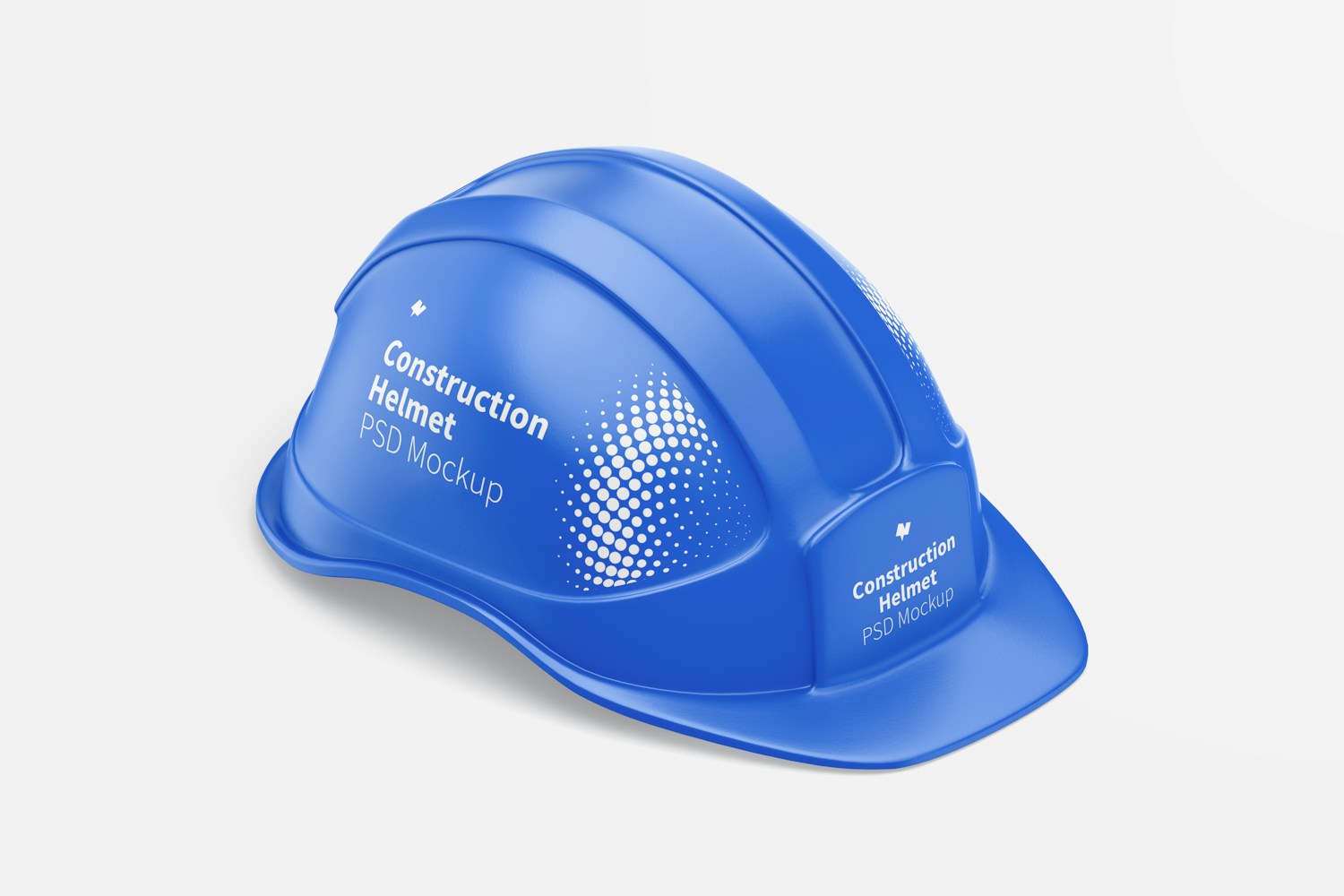 Maqueta de Casco de Construcción, Vista Derecha Isométrica Maqueta de Casco de Construcción, Vista Derecha Isométrica