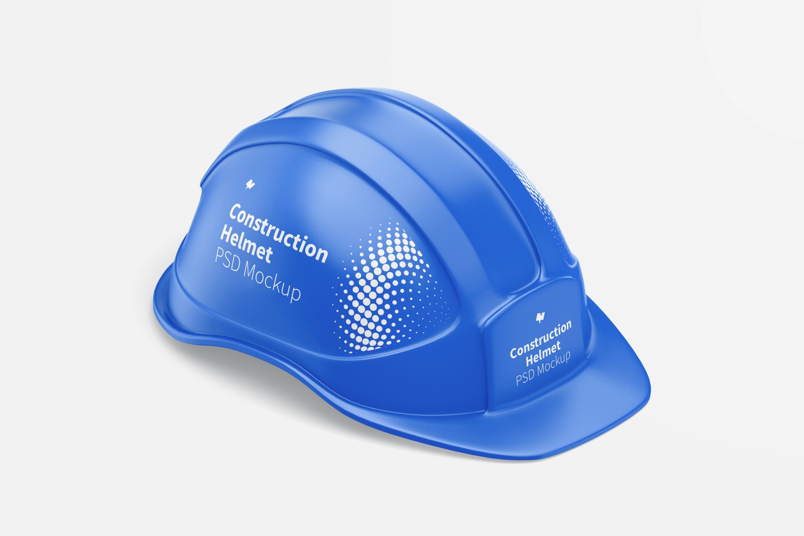 Construction Helmet Mockup, Isometric Right View