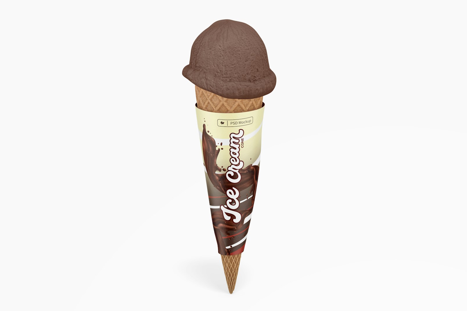 Ice Cream Cone Mockup