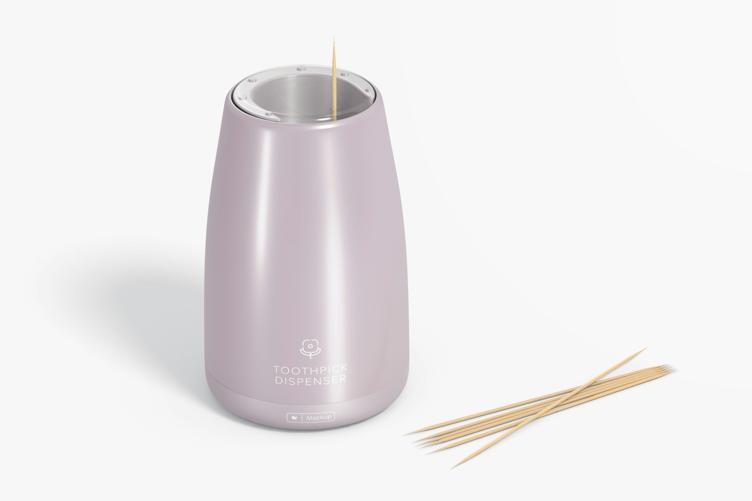 Automatic Toothpick Dispenser Mockup, Perspective View