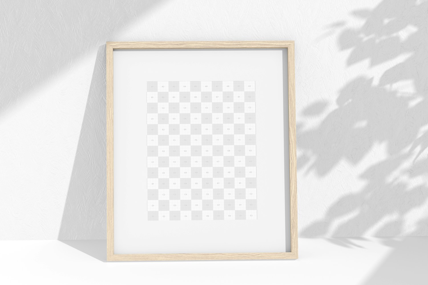 A3 Nordic Frame with Passepartout Mockup