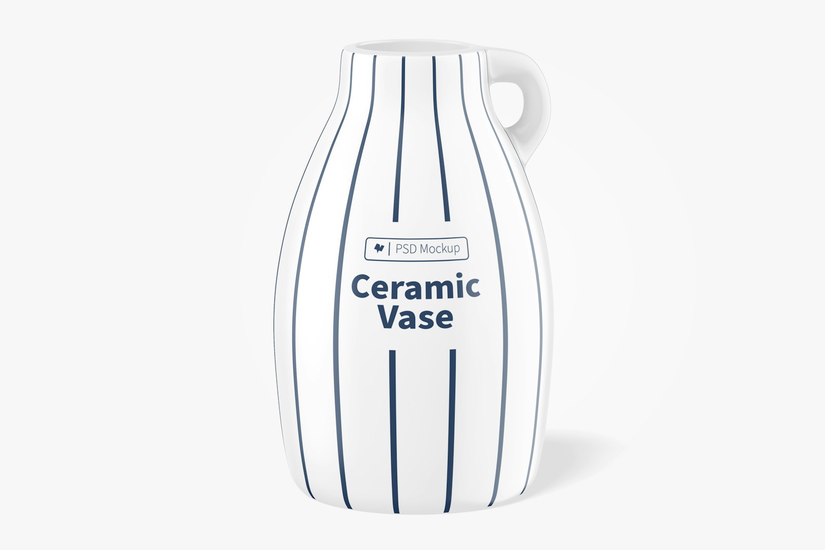 Ceramic Vase Mockup, Front View