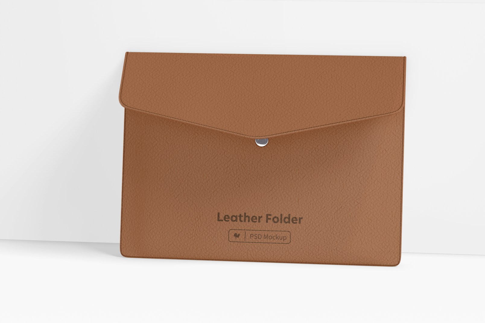 Leather Folder Mockup, Close Up