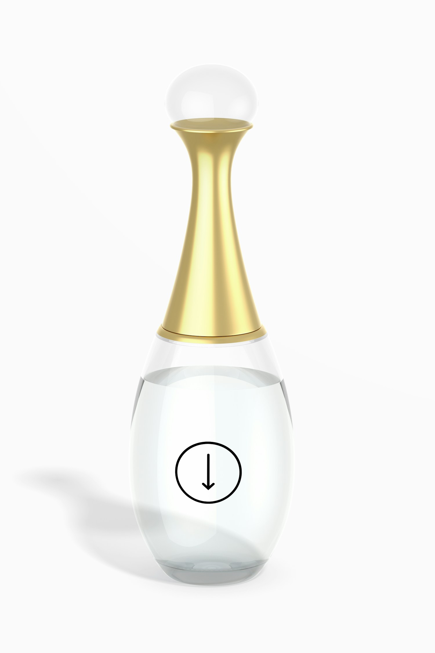 Maqueta de Botella de Perfume en Forma de Gota