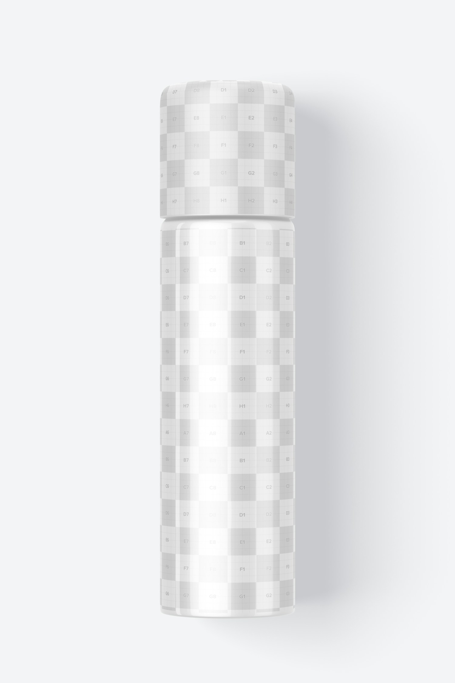 4 Oz Powder Spray Mockup, Top View 4 Oz Powder Spray Mockup, Top View
