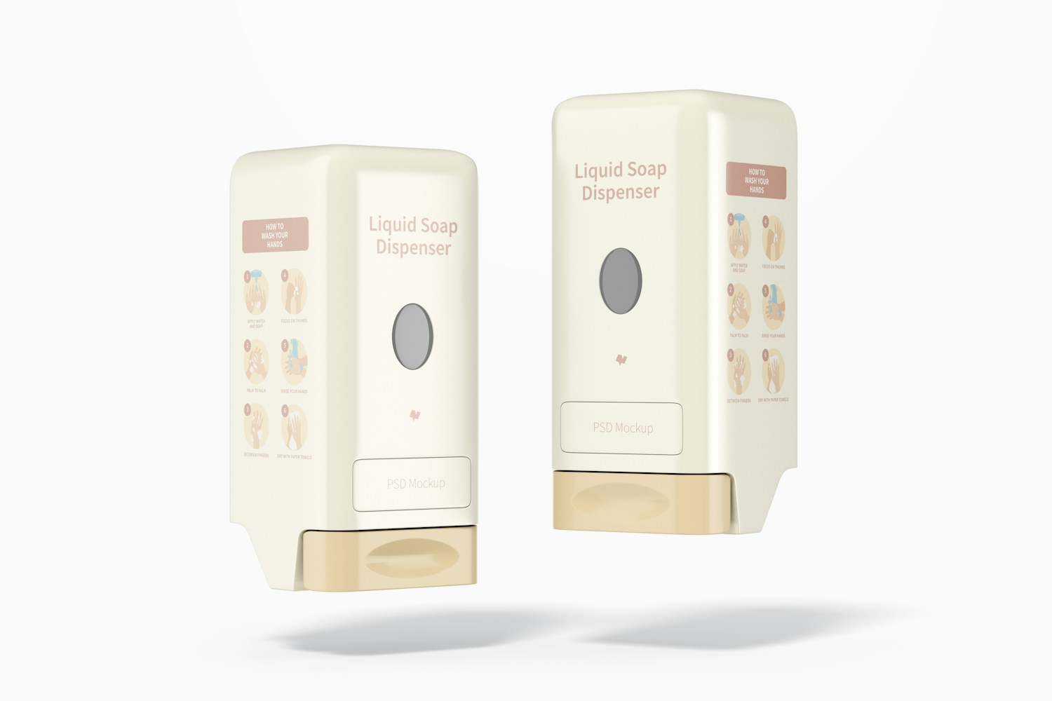Liquid Soap Dispensers Mockup Liquid Soap Dispensers Mockup