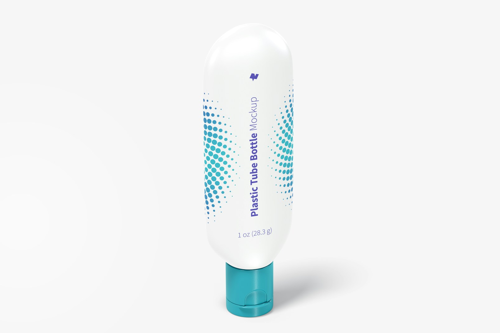 1 oz Tube Bottle Mockup, Perspective View