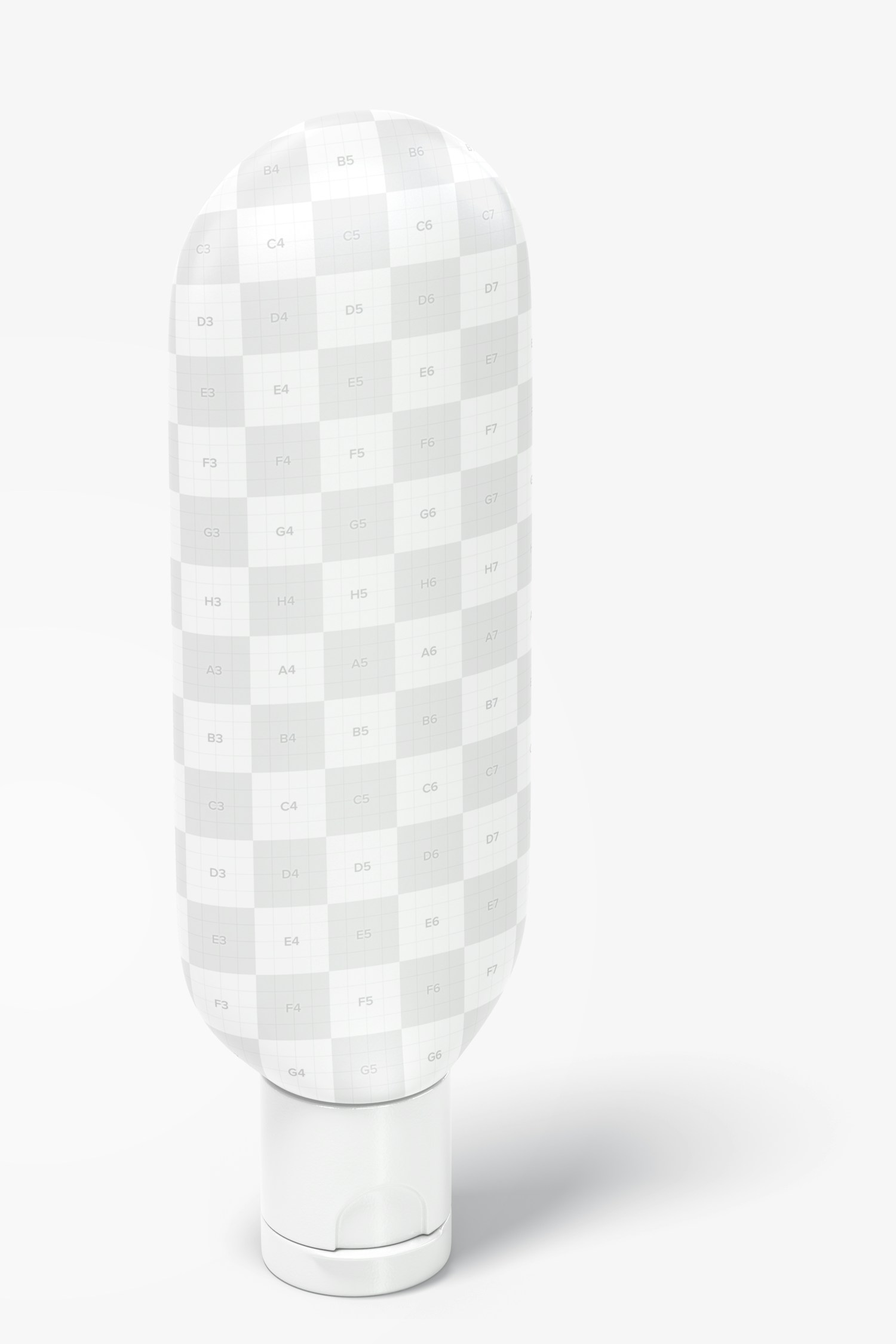 Maqueta de Botella en Tubo de 1 oz, Vista Perspectiva