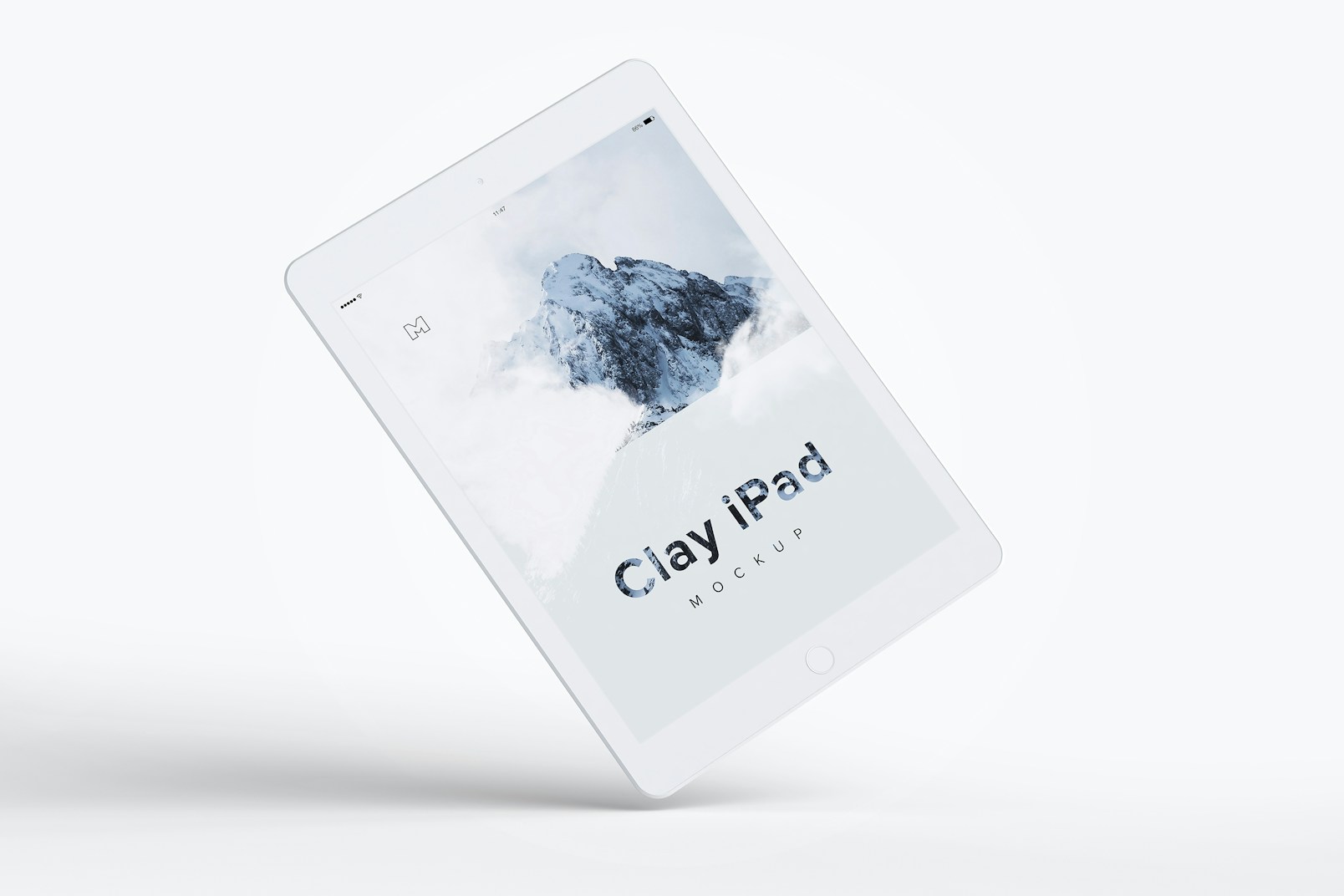 Clay iPad 9.7 Mockup 06