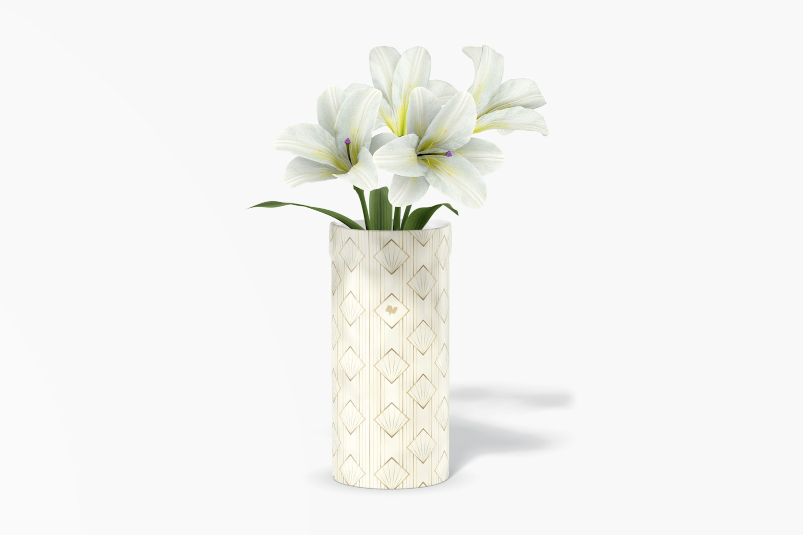 Ceramic Flower Vase Mockup