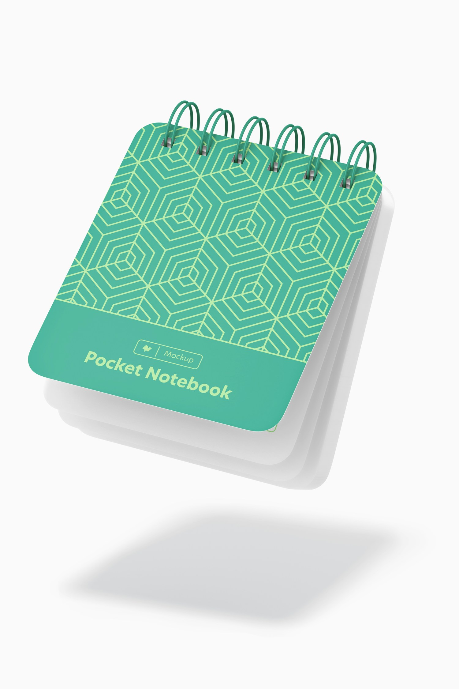 Pocket Notebook Mockup, Floating