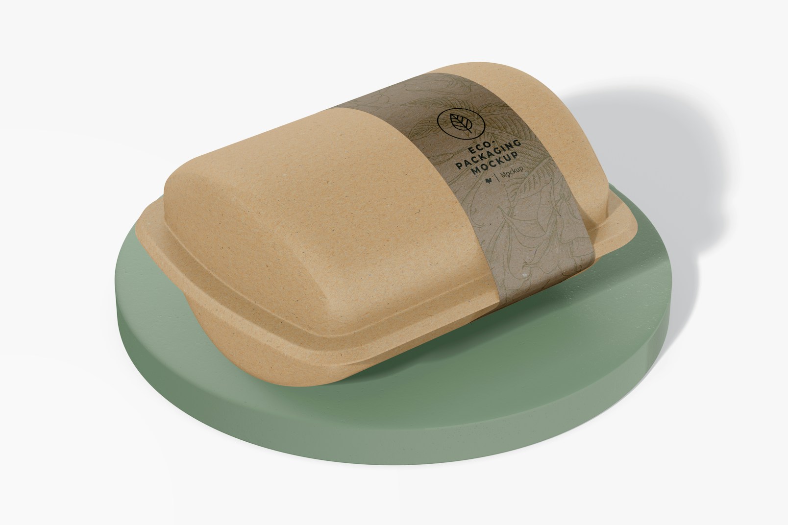 Small Biodegradable Food Packaging Mockup, Perspective