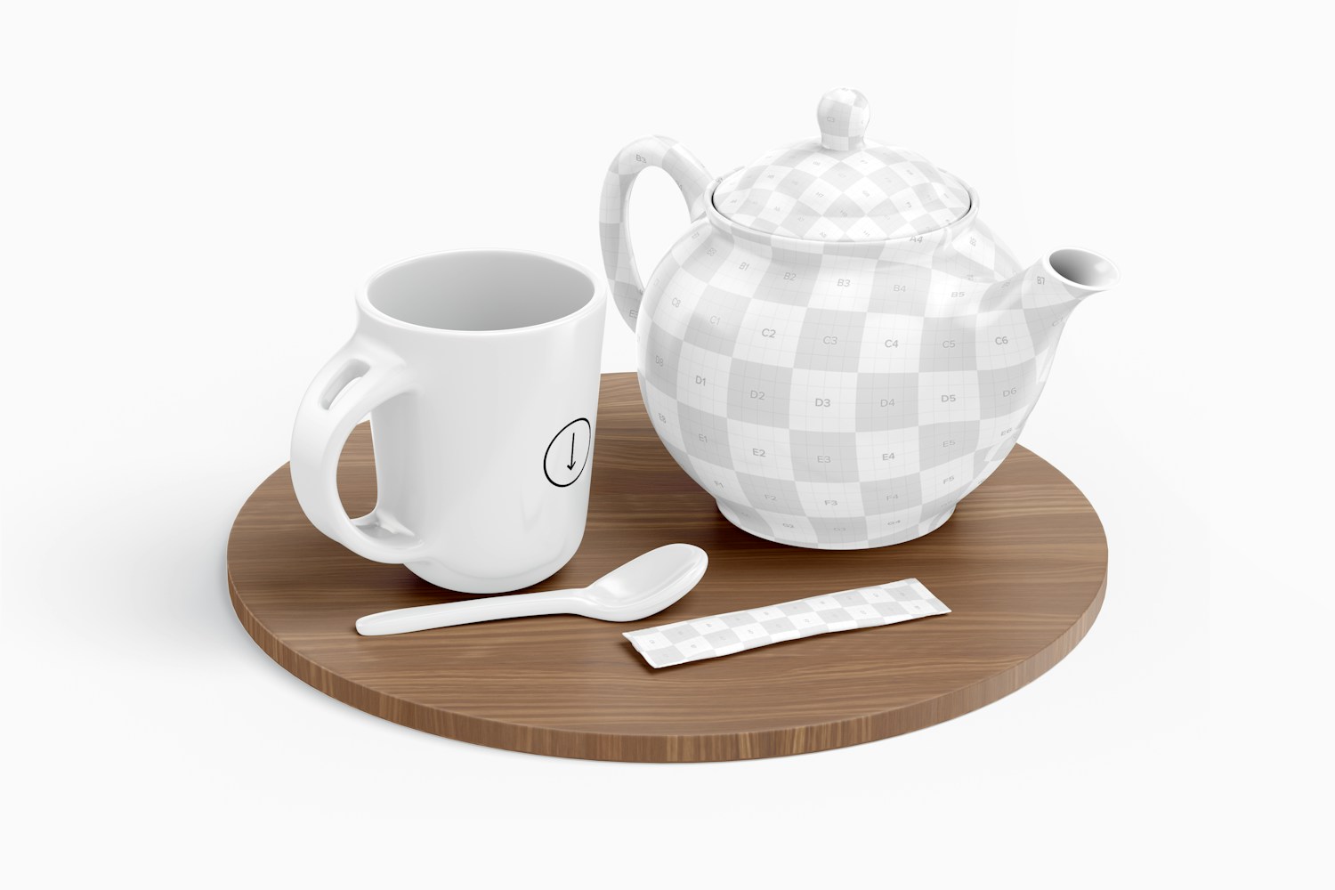 Tea Scene with Surface Mockup Tea Scene with Surface Mockup