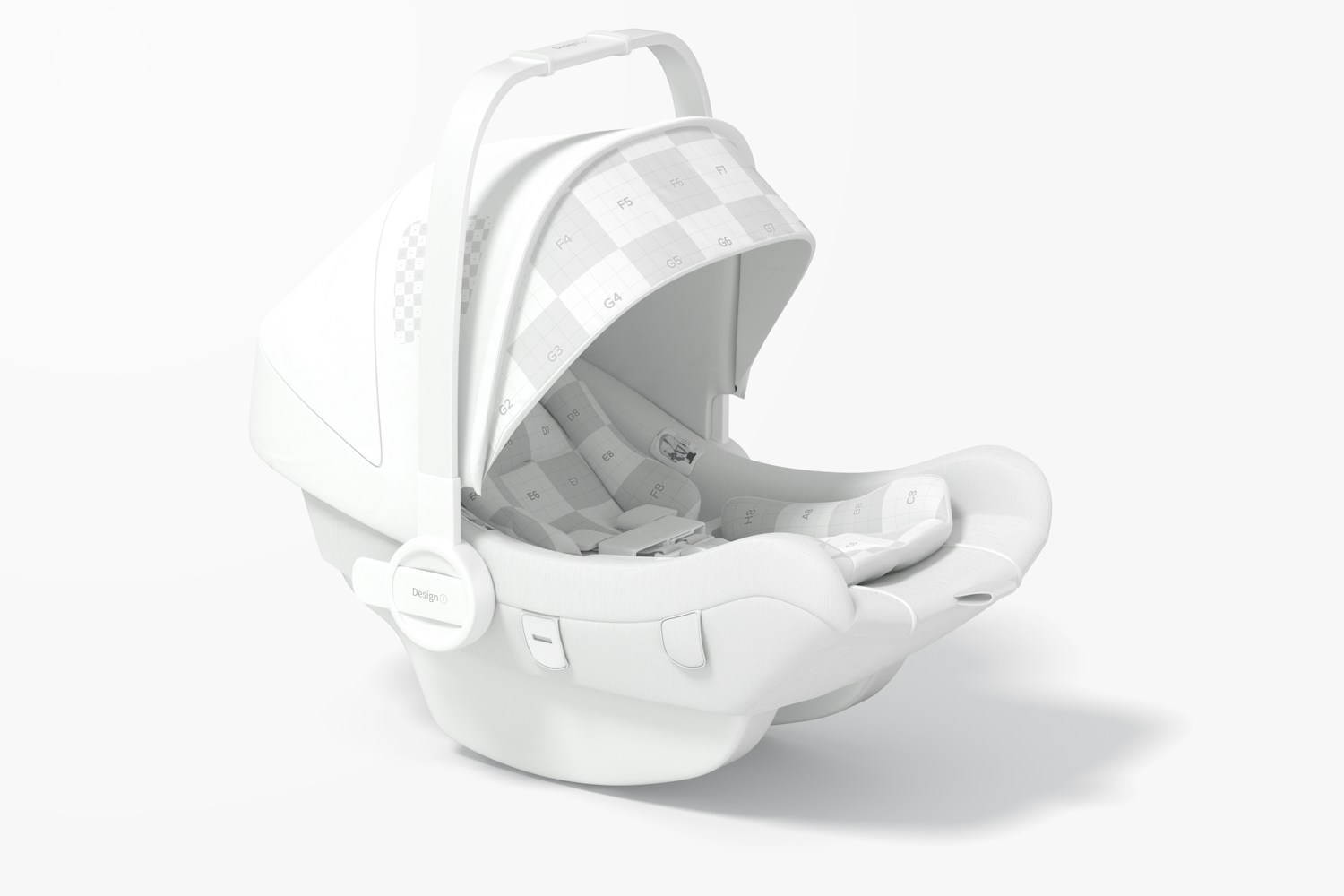 Baby Car Seat Mockup, Right View