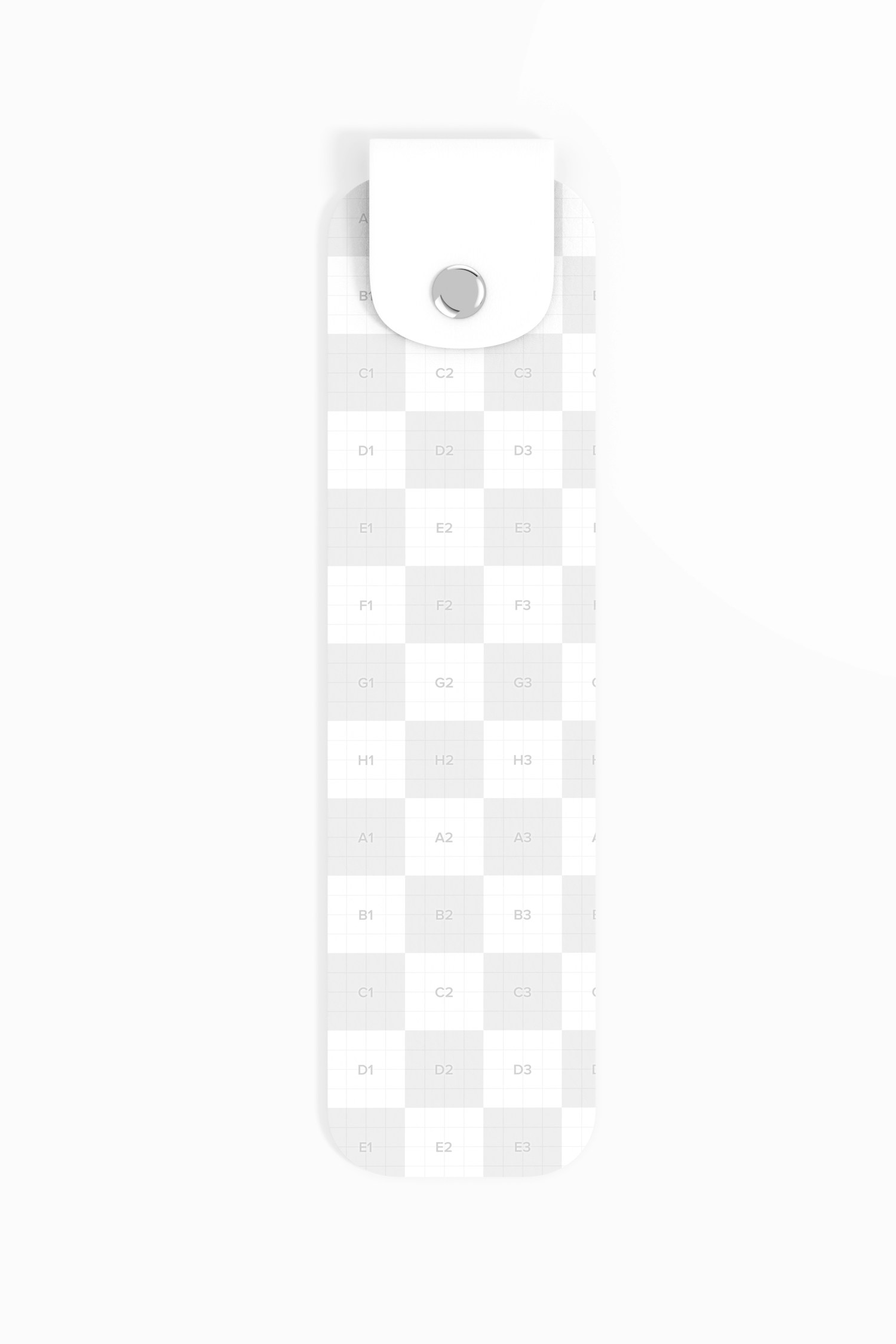 Leather Bookmark Mockup, Front View