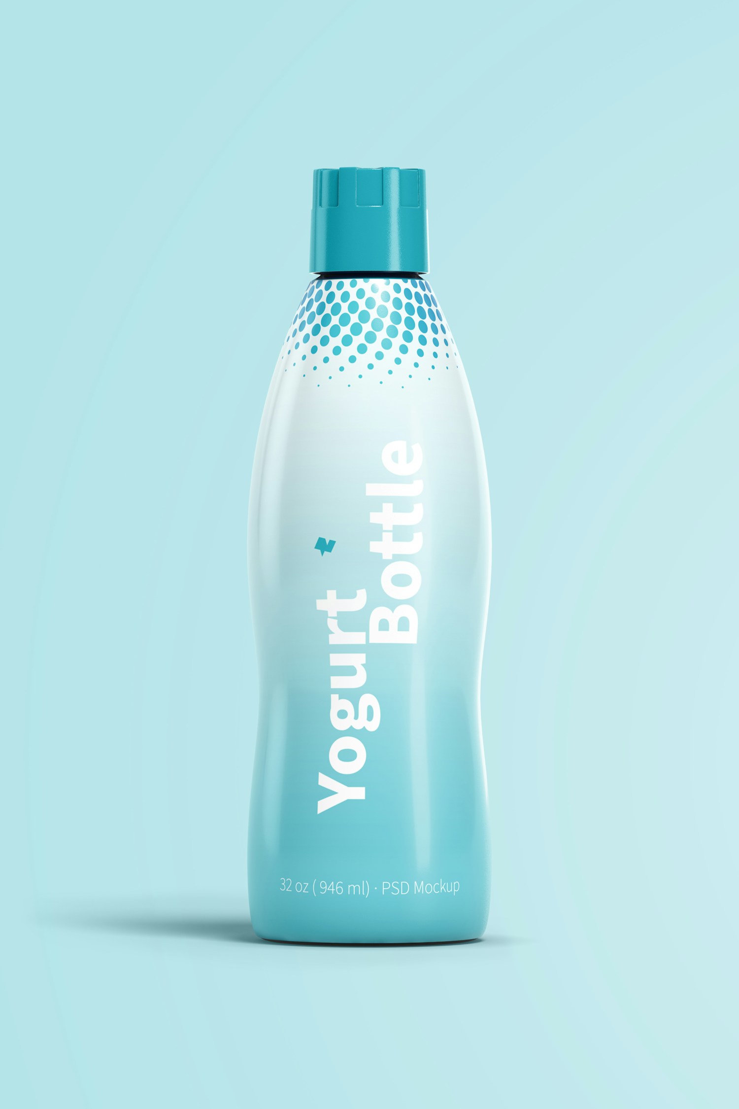 32 oz Yogurt Bottle Mockup 32 oz Yogurt Bottle Mockup