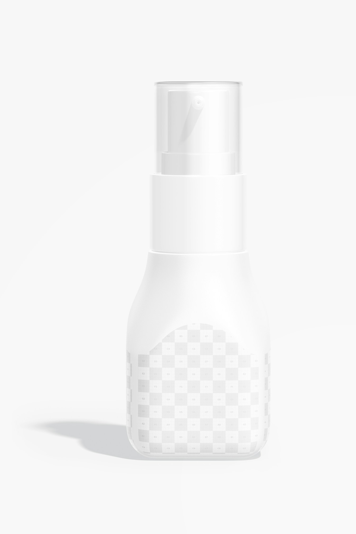 Maqueta de Botella de Aceite Facial Pequeño, Vista Frontal