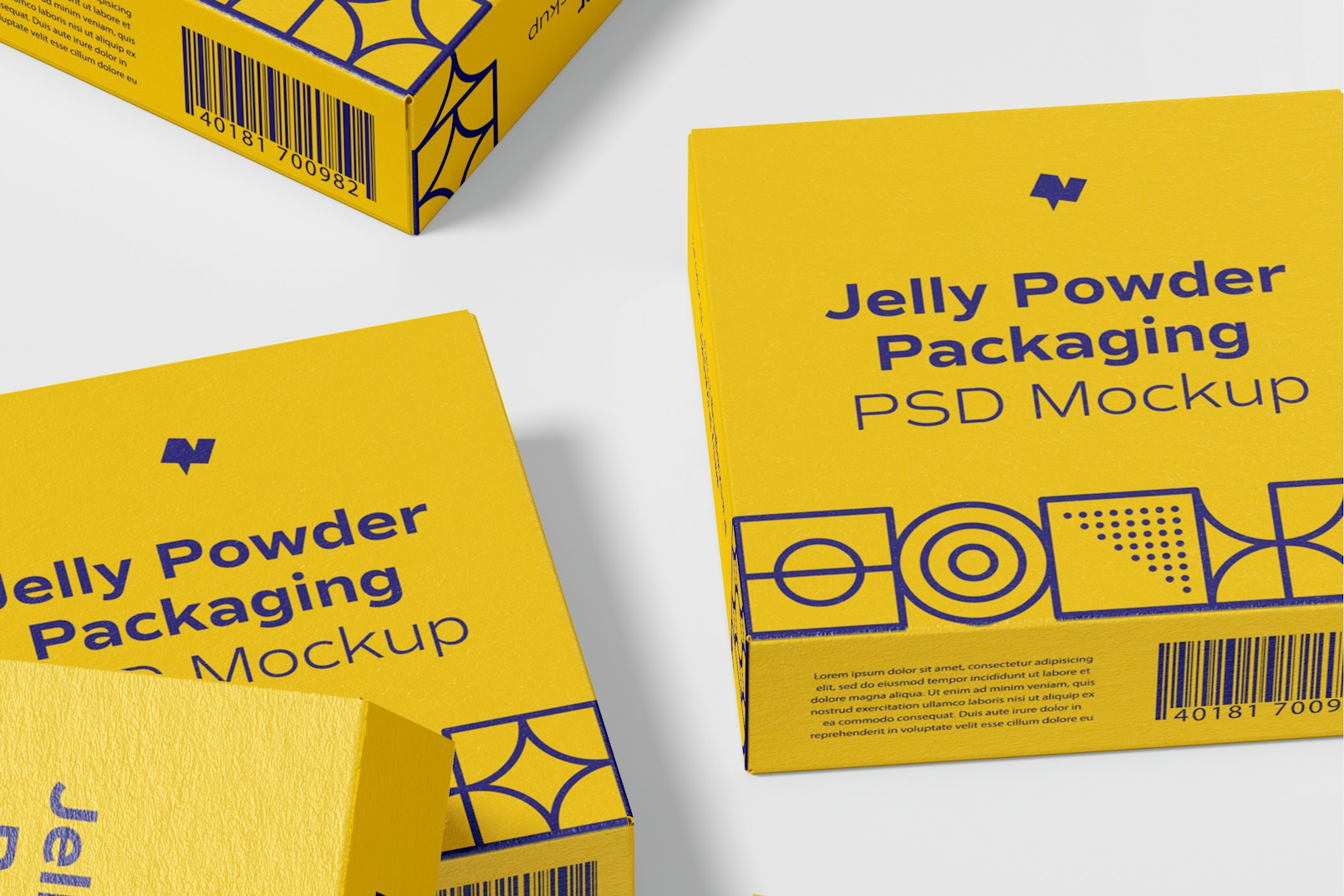 Jelly Powder Packaging Set Mockup