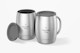 Metallic Mugs with Lid Mockup, Opened and Closed