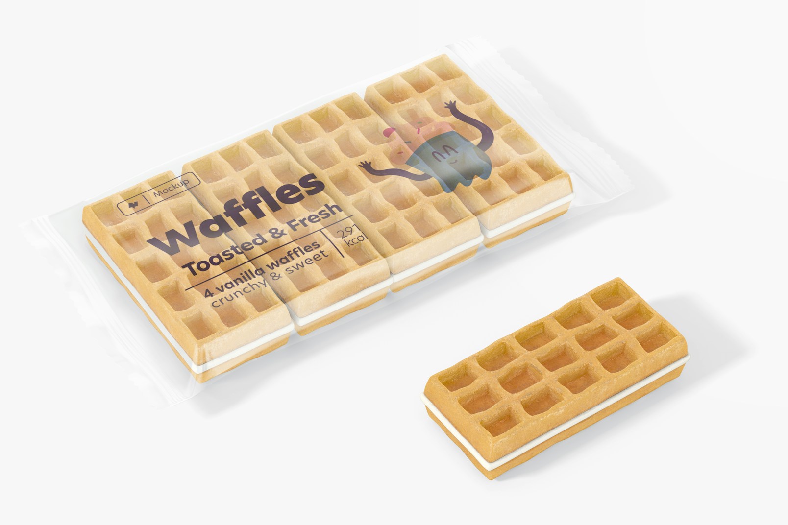 Waffles Packaging Mockup