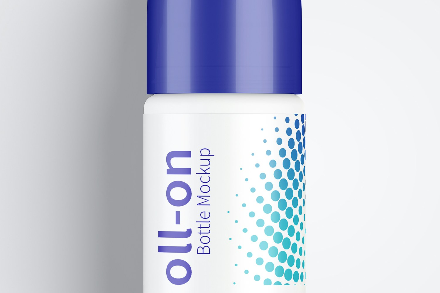 Roll-On Bottle Mockup, Top View