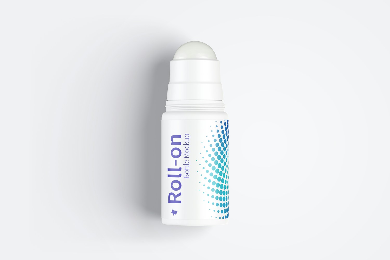 Roll-On Bottle Mockup, Top View