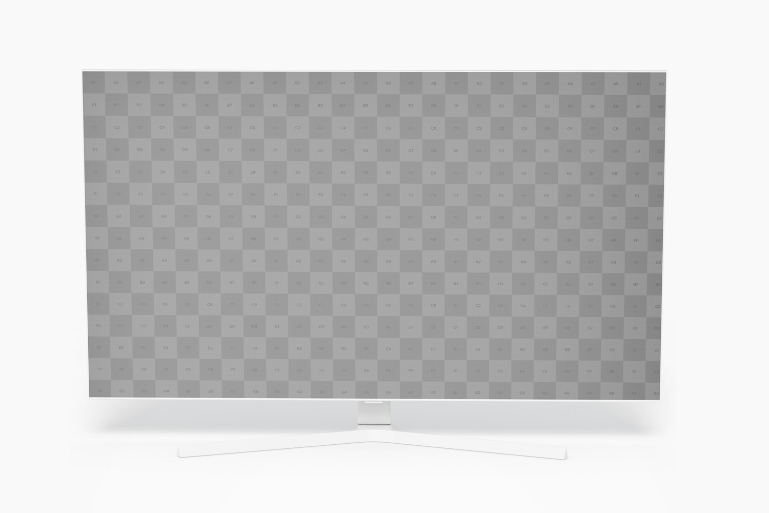 Tv 50" Mockup, Front View