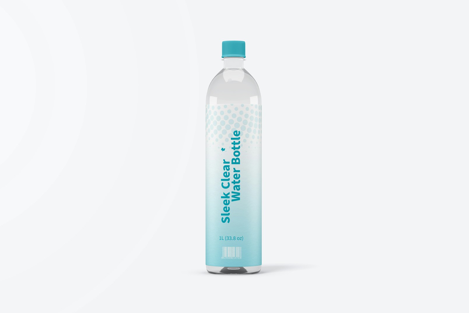 Maqueta de Botella de Agua Delgada 1L