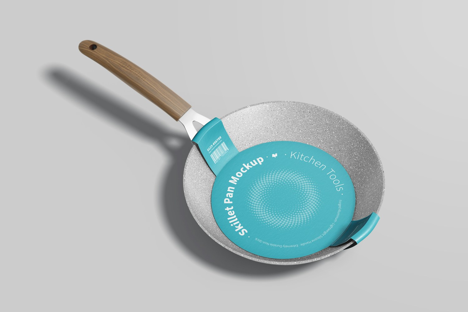 Skillet Pans Mockup, Right View Skillet Pans Mockup, Right View