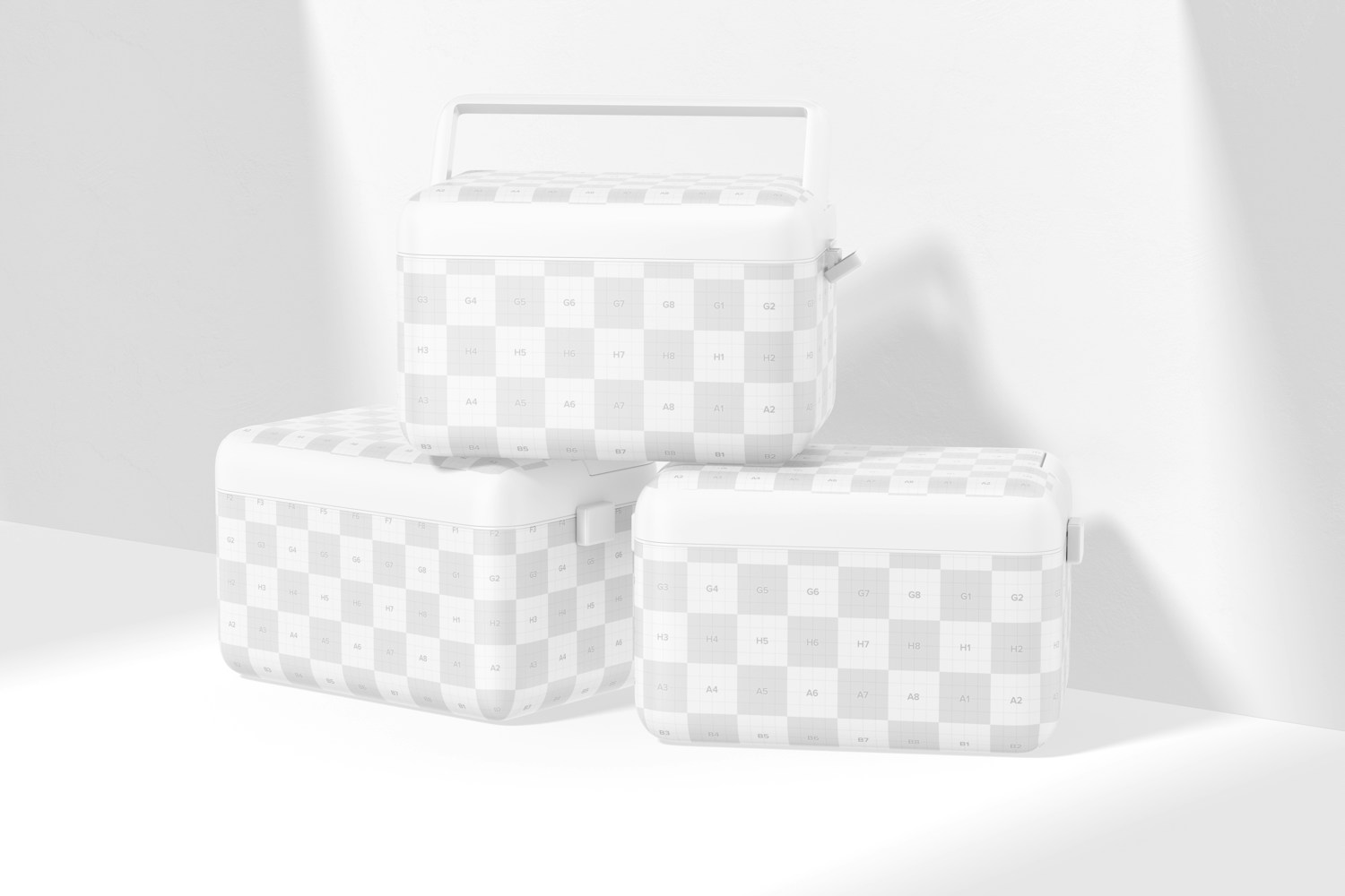 First Aid Boxes Mockup, Stacked