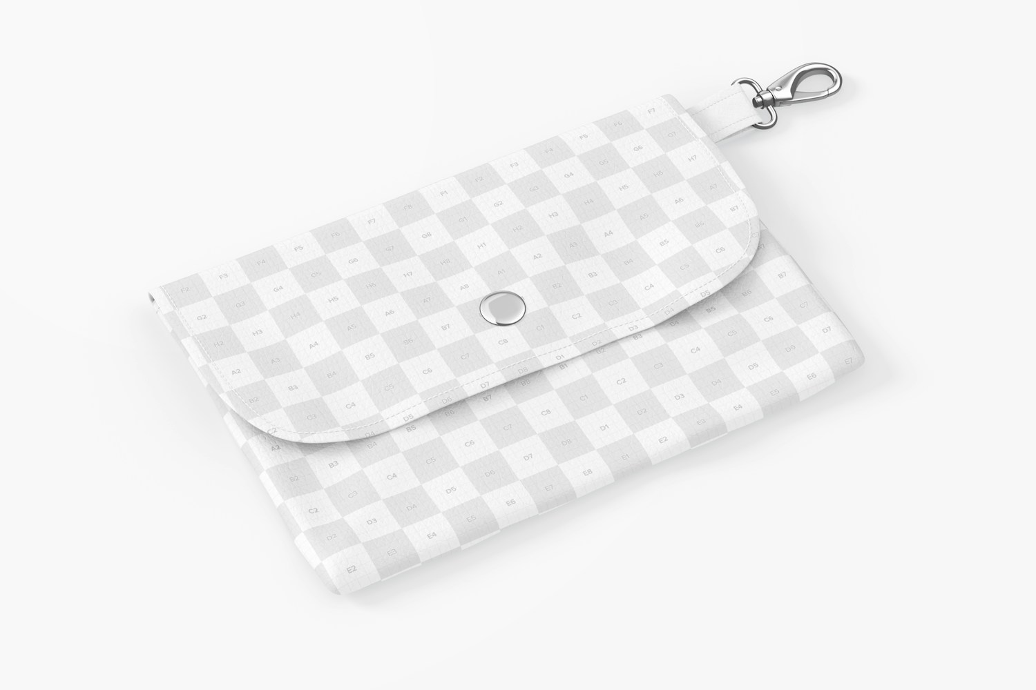 Casual Cosmetic Bag Mockup, Perspective View