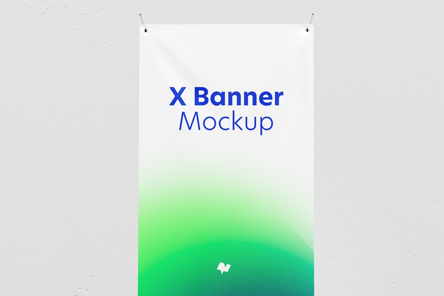 X Banner Mockup, Front View