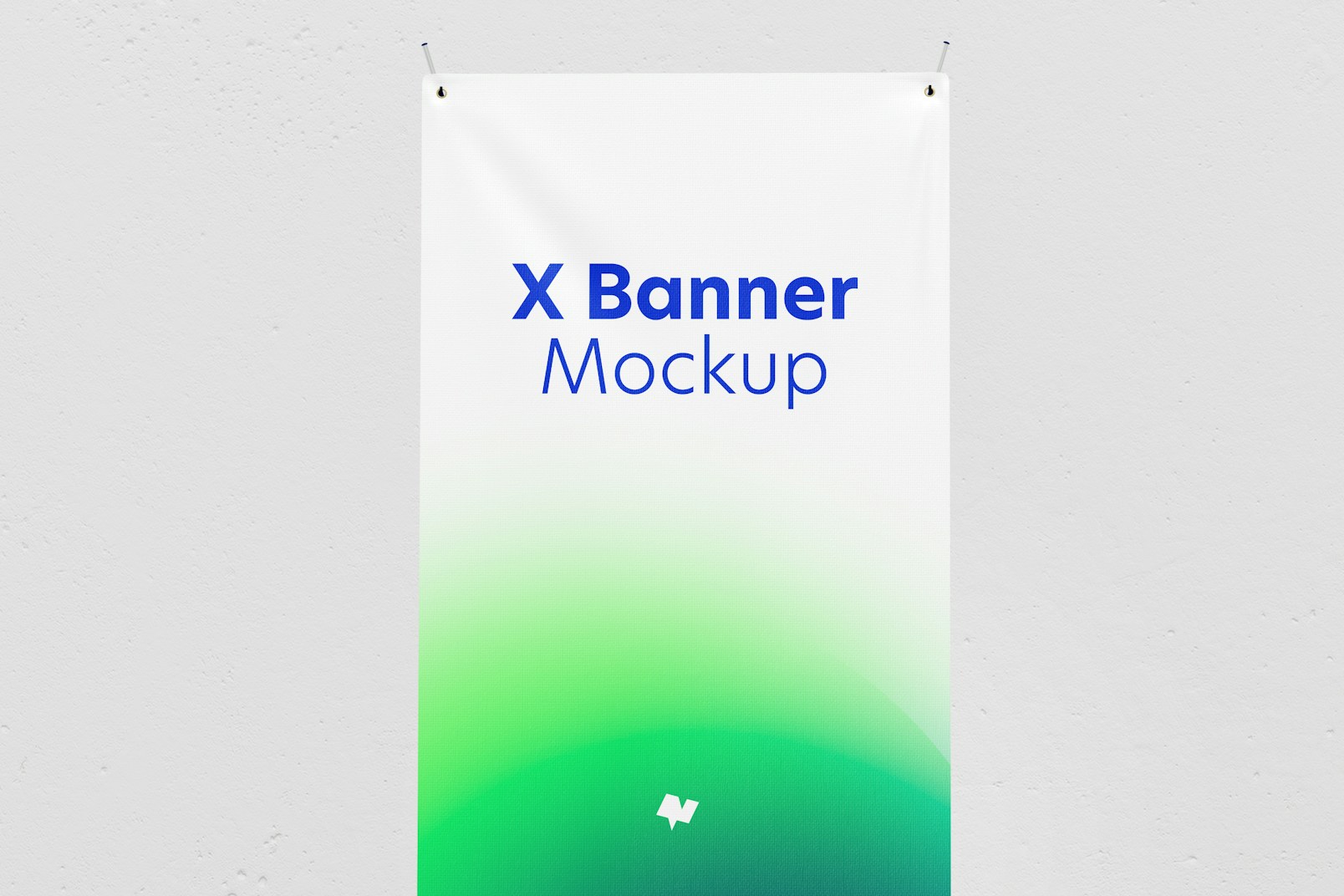 X Banner Mockup, Front View