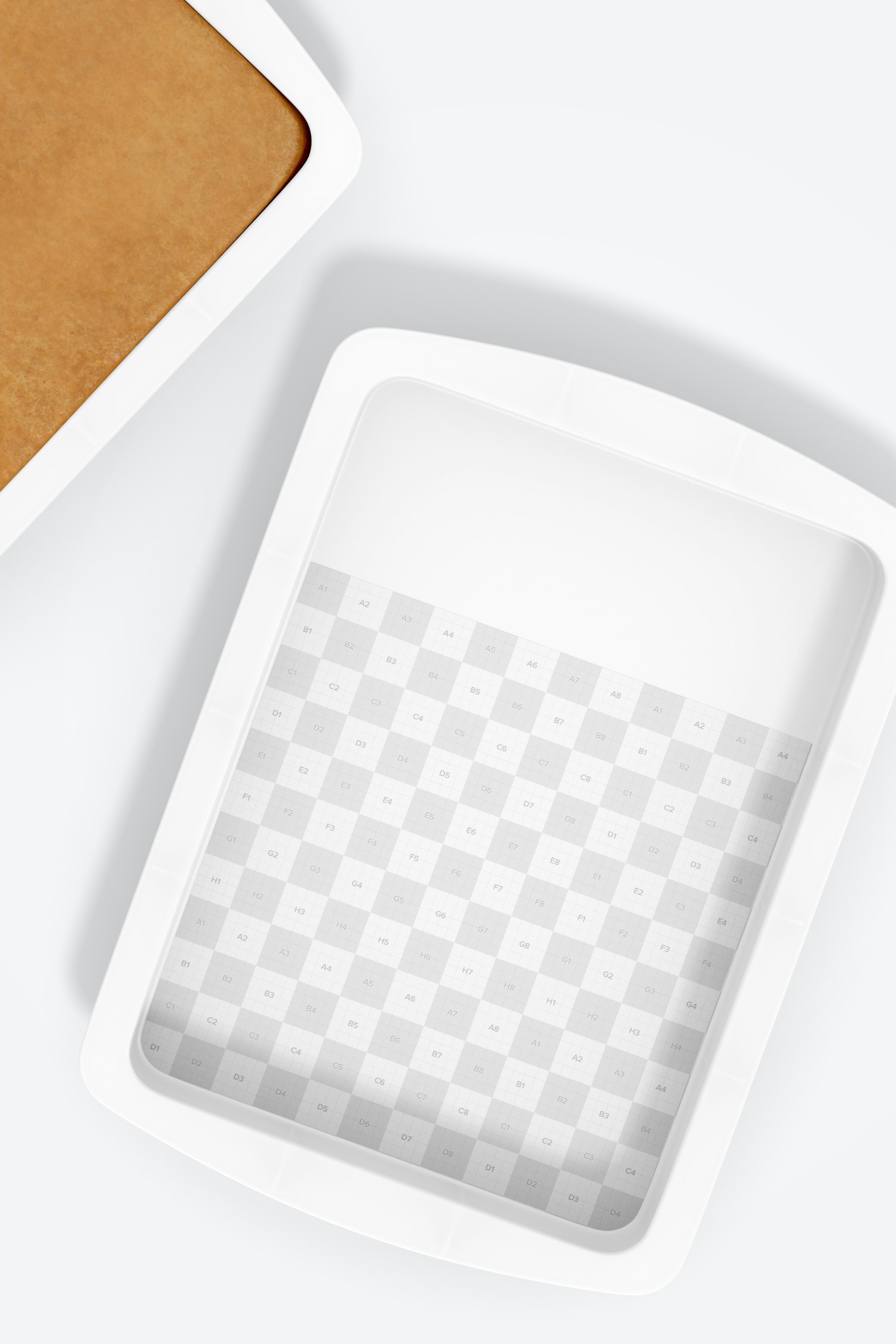 Silicone Rectangular Cake Pans Mockup, Close Up Silicone Rectangular Cake Pans Mockup, Close Up