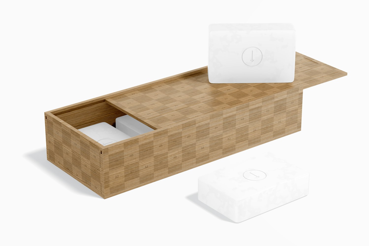 Wood Soap Boxes Mockup