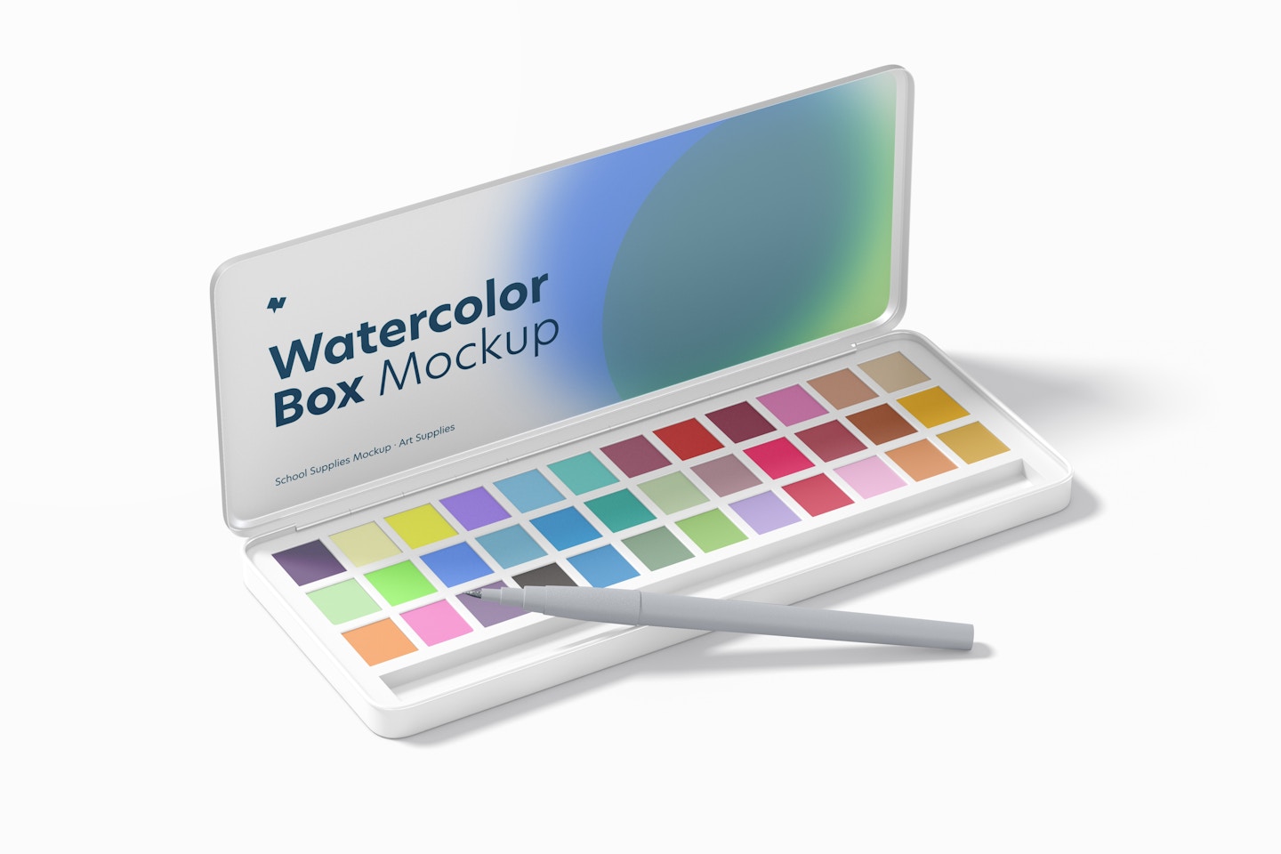 Watercolor Box Mockup