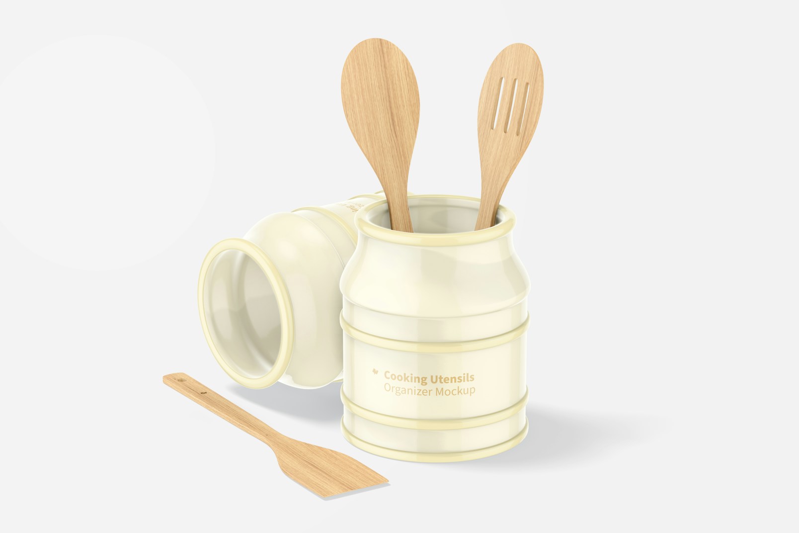 Cooking Utensils Organizers Mockup, Dropped and Standing